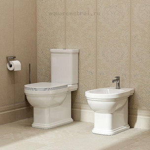 Унитаз-компакт с бачком и сиденьем микролифт Kerama Marazzi Pompei PO.wc.01 цвет белый