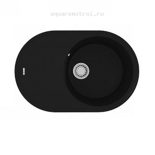 Кухонная мойка Lemark Lacha 9910055 76х50 см цвет антрацит