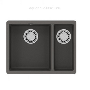 Кухонная мойка Lemark Sinara 550.2-U 55*42 см 9910083 цвет серый шелк