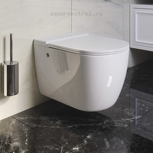 Унитаз подвесной c сиденьем микролифт Grossman impuls GR-5502 цвет белый
