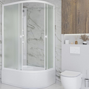 Душевая кабина без крыши Niagara Promo P90/70/40L/MT/BK 90х70 см