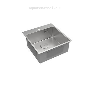 Кухонная мойка Lemark Janga 9937105 49х51 см цвет сталь