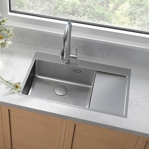 Кухонная мойка Lemark Kezadra 78х51 см 780L 9937149 цвет сталь
