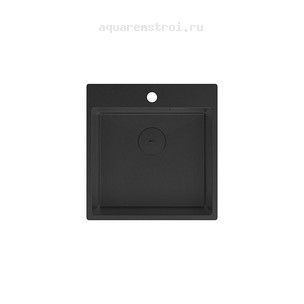 Кухонная мойка Lemark Janga 9932108 49х51 см черный матовый