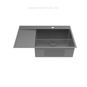 Кухонная мойка Lemark Kezadra 78х51 см 780P 9936155 цвет графит