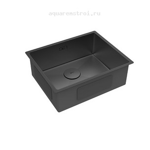 Кухонная мойка Lemark Olanga 9932128 54х44 см цвет черный матовый