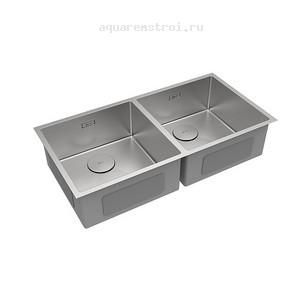 Кухонная мойка Lemark Proran 86.5х44 см 9937137 цвет сталь