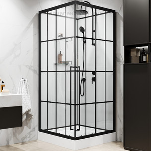 Душевая кабина без крыши Niagara Standart ST100/15QR/KL/BKT 100х100 см