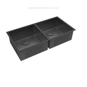 Кухонная мойка Lemark Proran 9932140 86,5х44 см цвет черный