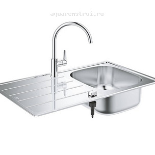 Кухонная мойка Grohe 31562SD1 K200 86x50 см цвет сталь Кухонная мойка Grohe 31562SD1 K200 86x50 см цвет сталь