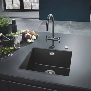 Кухонная мойка GROHE 45,7 x 40,6 см 31653AP0 K700U черный гранит Кухонная мойка GROHE 45,7 x 40,6 см 31653AP0 K700U черный гранит