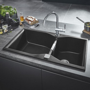 Кухонная мойка Grohe 31658AP0 K700 90x50 см цвет черный гранит