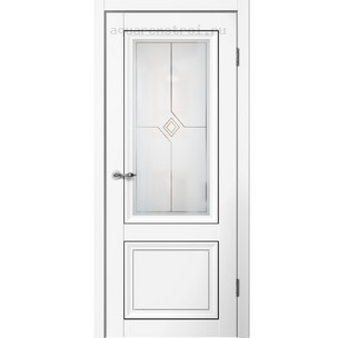 Межкомнатная дверь Flydoors Mone M01 ПО Эмалит белый