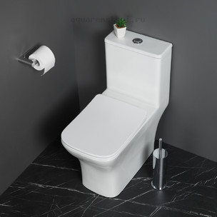 Унитаз-моноблок с сиденьем микролифт BelBagno НЕОН BB8617CPR-MN/SC цвет белый