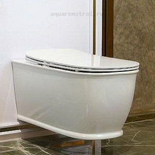 Унитаз подвесной с сиденьем микролифт BelBagno Prado BB10150CH/BB10150SC цвет белый
