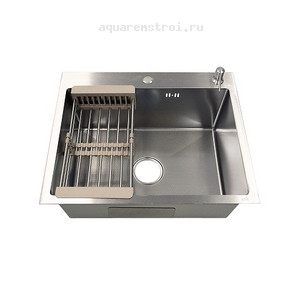 Кухонная мойка Azario Николь AZS5050H 50х50 см цвет серебро соты