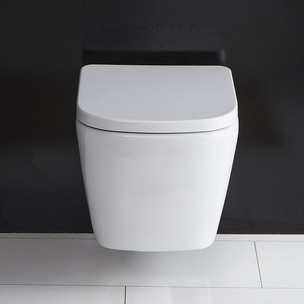 Унитаз подвесной с сиденьем микролифт BelBagno Albano BB120CHR/BB120SC цвет белый