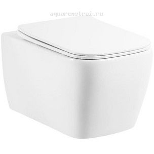 Унитаз подвесной с сиденьем микролифт BelBagno Veneto BB132CHR/BB132SC цвет белый
