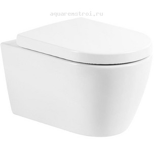 Унитаз подвесной с сиденьем микролифт BelBagno Marino BB105CHR/BB865SC цвет белый