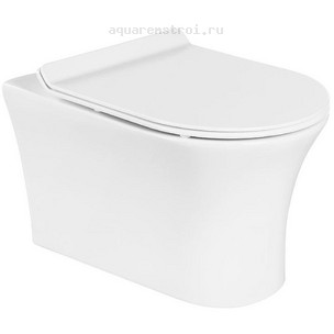 Унитаз подвесной с сиденьем микролифт BelBagno BB1224CHR-SM/BB2011SC цвет белый