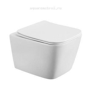Унитаз подвесной с сиденьем микролифт BelBagno Kraft BB7106CH-TOR/SC цвет белый