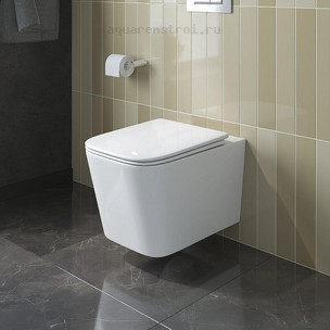 Унитаз подвесной с сиденьем микролифт BelBagno Due-Tor BB5171CH-TOR/SC цвет белый