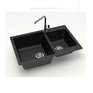 Кухонная мойка Azario Гранд CS00079903 76,5x50 см цвет черный
