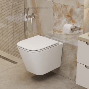 Унитаз подвесной с сиденьем микролифт BelBagno Ardente-R BB520CH-TOR/SC цвет белый