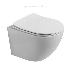 Унитаз подвесной с сиденьем микролифт BelBagno Uno BB7006CHR/SC цвет белый