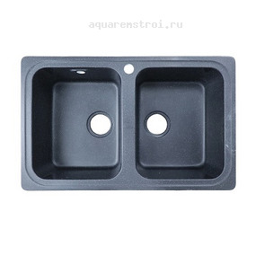 Кухонная мойка Azario Альба CS00105217 78x49 см цвет черный
