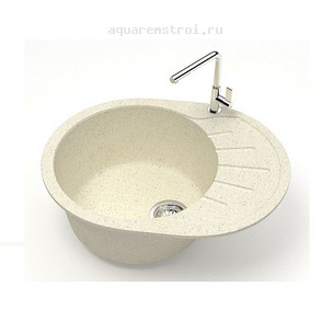 Кухонная мойка Azario Лайт CS00079919 57,5x44 см цвет бежевый
