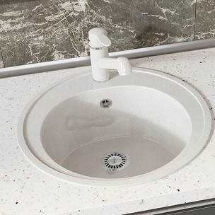 Кухонная мойка Azario Соло CS00105233 50,5x50,5 см цвет белый крап