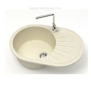 Кухонная мойка Azario Флора CS00079912 73x45 см цвет бежевый