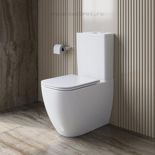 Унитаз-компакт с бачком и сиденьем микролифт BelBagno Luce-Tor BB2197CP-TOR/SC/BB2197T