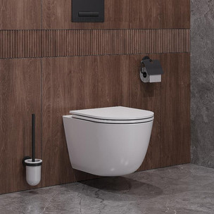 Унитаз подвесной с сиденьем микролифт Cezares Relax-Tor CZR-38088-49-TH-TOR/SC цвет белый