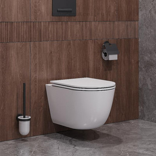 Унитаз подвесной с сиденьем микролифт Cezares Relax-Tor CZR-3806-53-TH-TOR/SC цвет белый