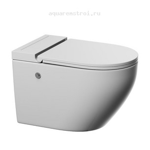 Унитаз подвесной с сиденьем микролифт Abber Bequem AC1126P цвет белый