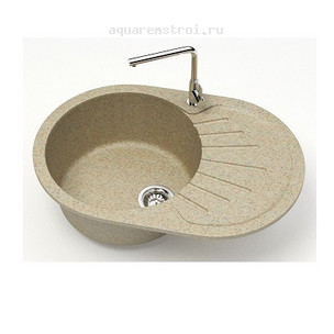 Кухонная мойка Azario Флора CS00079915 73x45 см цвет песочный
