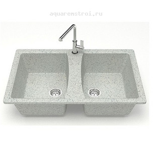 Кухонная мойка Azario Элмас CS00078335 78x50 см цвет светло-серый