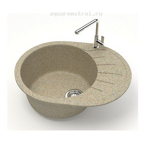 Кухонная мойка Azario Лайт CS00079922 57,5x44 см цвет песочный