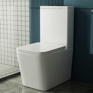 Унитаз-компакт с бачком и сиденьем микролифт Abber Rechteck AC1210T цвет белый