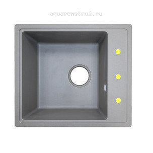 Кухонная мойка Azario Milas CS00097667 48x42 см цвет серый