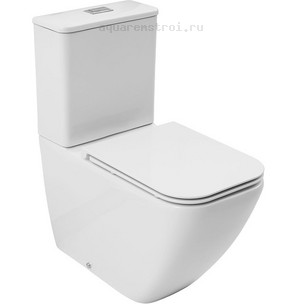 Унитаз-компакт с бачком и сиденьем микролифт Allen Brau Liberty 4.33013.20 цвет белый
