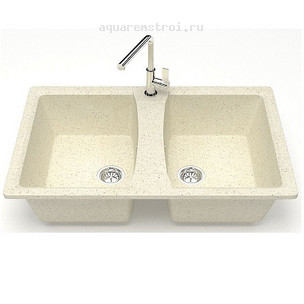 Кухонная мойка Azario Элмас CS00078331 78x50 см цвет бежевый