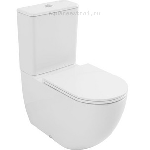 Унитаз-компакт с бачком и сиденьем микролифт Allen Brau Priority 4.31006.20 цвет белый