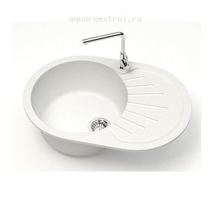Кухонная мойка Azario Флора CS00079910 73x45 см цвет белый