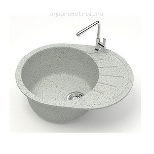 Кухонная мойка Azario Лайт CS00079923 57,5x44 см цвет светло-серый
