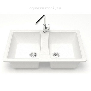 Кухонная мойка Azario Элмас CS00078329 78x50 см цвет белый