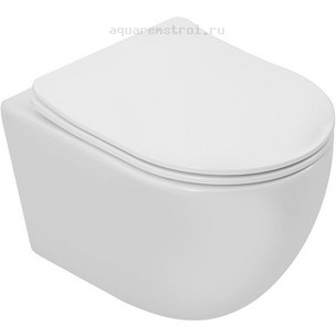 Унитаз подвесной с сиденьем микролифт Aquanet Cetus 3.0 Tornado 348005 цвет белый