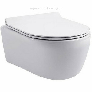 Унитаз подвесной с сиденьем микролифт Aquanet Smart W Tornado 332172 цвет белый